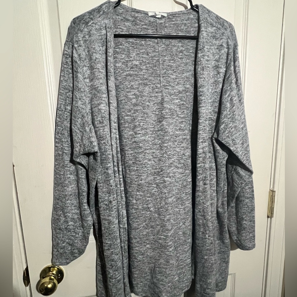 Open Grey Open Sweater 3x (2x really)